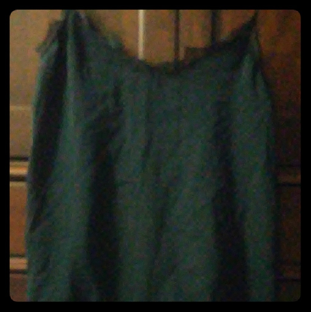 Bundle silk black tank with lace and flower shorts